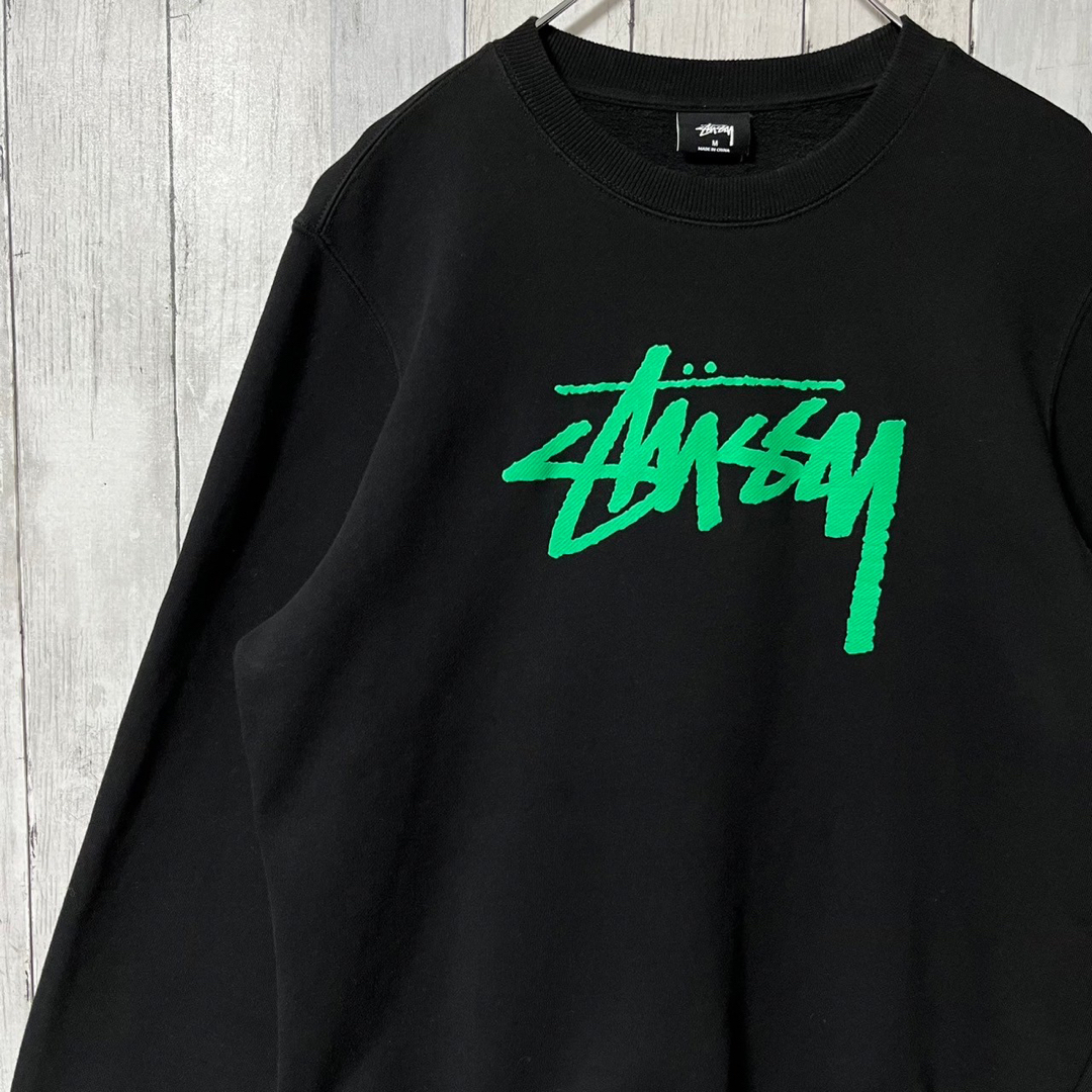 STUSSY(ステューシー)のstussy ステューシー スウェット センターロゴ プリントロゴ デカロゴ メンズのトップス(スウェット)の商品写真