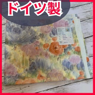 ドイツ製　生地　淡い　優しい　ふんわり　ハンドメイド　花柄　海外(生地/糸)