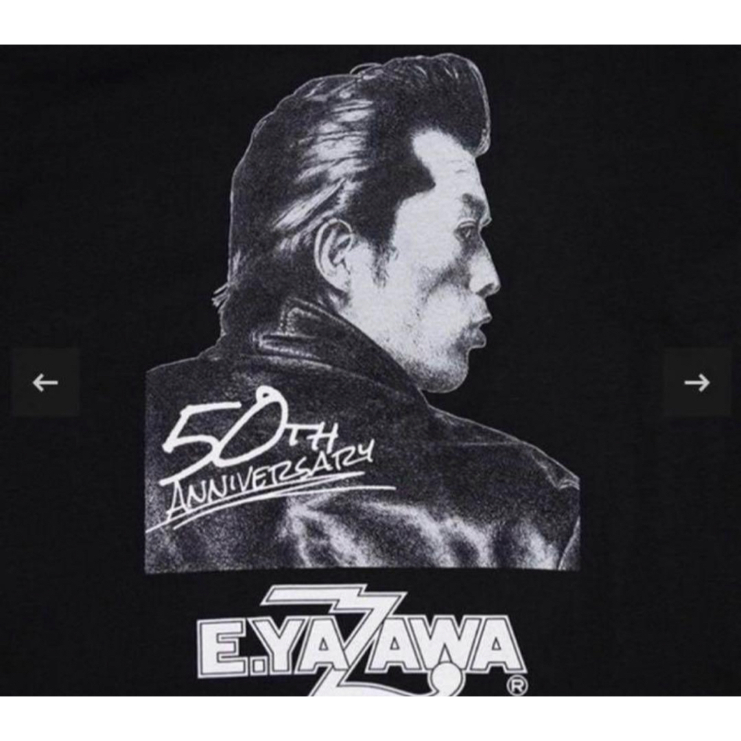 Yazawa(ヤザワコーポレーション)の矢沢永吉 長袖Tシャツ（EYシルエット）Lサイズ50th ANNIVERSARY エンタメ/ホビーのタレントグッズ(ミュージシャン)の商品写真