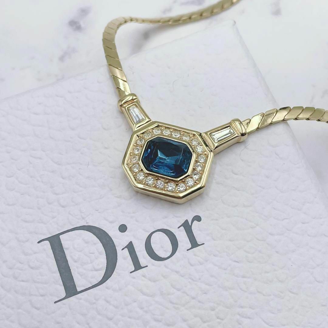 ✨極美品✨Dior カラーストーン ネックレス ヴィンテージ ゴールド ドイツ製アクセサリー