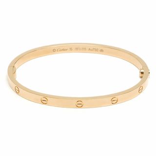 カルティエ(Cartier)のカルティエ Cartier ラブブレス スモール 750PG サイズ15(ブレスレット/バングル)