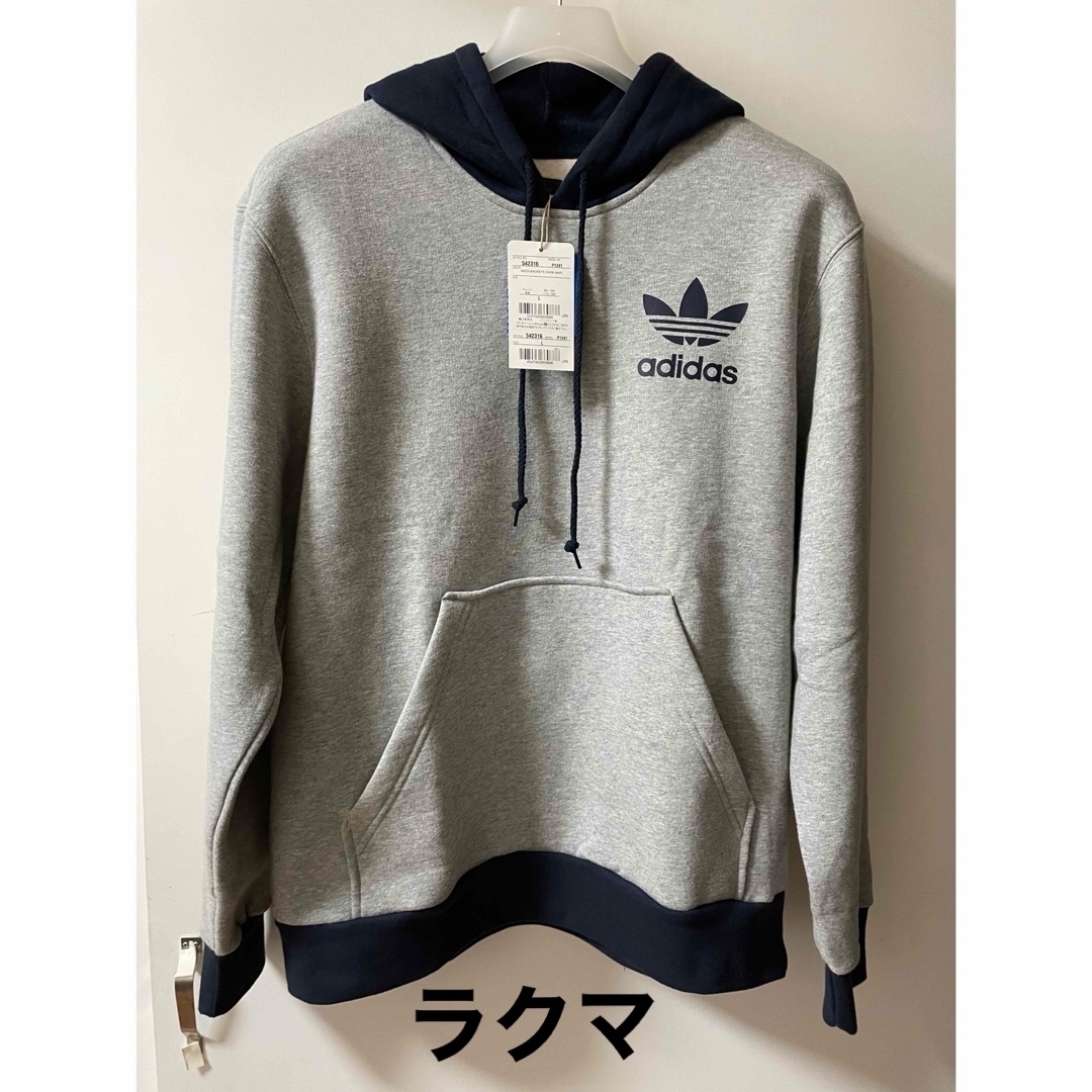 Originals（adidas）(オリジナルス)のデッドストックadidas パーカー アディダス オリジナルス グレー ネイビー メンズのトップス(パーカー)の商品写真