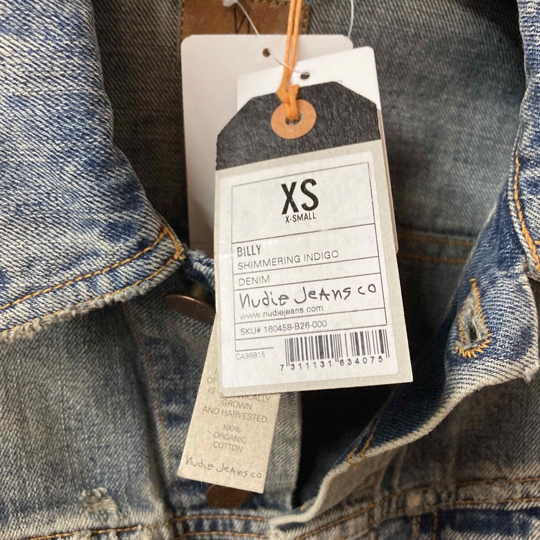 Nudie Jeans(ヌーディジーンズ)の【新品未使用　定価35,200円】XS サイズ　ヌーディー　ジーンズ メンズのジャケット/アウター(Gジャン/デニムジャケット)の商品写真