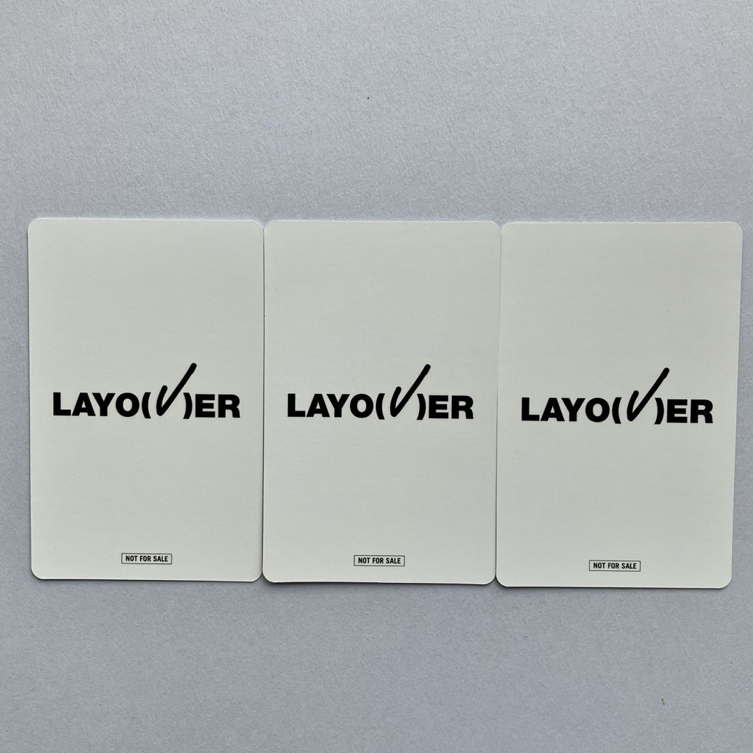 BTS V テヒョン 'Layover' JPFC 特典 ラキドロ トレカ 3枚39Layover