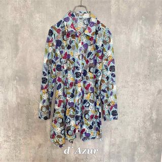 ダジュー(Dazur)の【SALE】ダジュール　シアー総柄シャツブラウス(シャツ/ブラウス(長袖/七分))