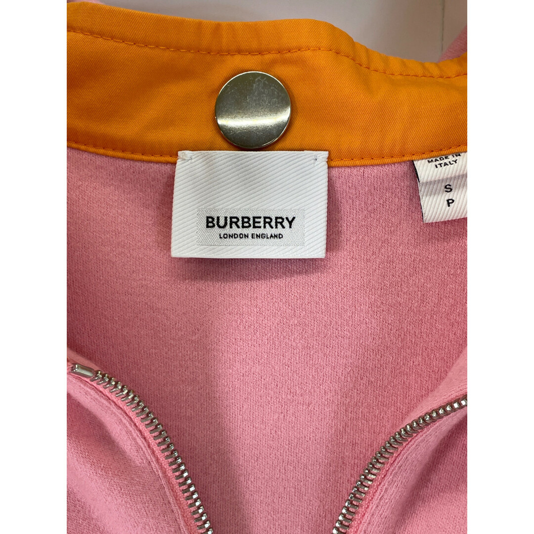 BURBERRY(バーバリー)のバーバリー 4559548 Candy Pink ハーフジップ Logo Hoodie S メンズのトップス(その他)の商品写真