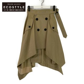 サカイ(sacai)のサカイ 21年製 ベージュ COTTON GABARDINE TRENCH SKIRT O(その他)