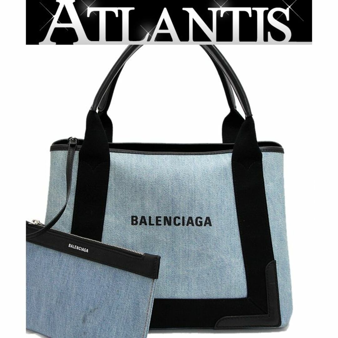 新しい購入体験 バレンシアガ BALENCIAGA ネイビーカバスS コー