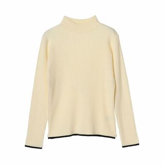 グリーンパークス(green parks)の【アイボリー】ELENCARE DUE ハイショクリブハイネックニット 23AW(ニット/セーター)