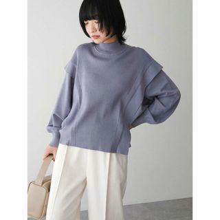 グリーンパークス(green parks)の【ブルー】ELENCARE DUE ハイネックドルマンニット 23AW(ニット/セーター)