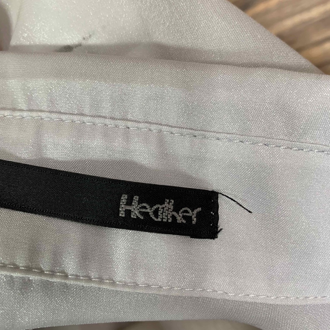 heather(ヘザー)のHeather ヘザー シャツ フリーサイズ 薄紫 パープル 長袖 無地 レディースのトップス(シャツ/ブラウス(長袖/七分))の商品写真