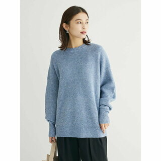 グリーンパークス(green parks)の【ブルー】Petit Fleur ラメ&スパンコールニット 23AW(ニット/セーター)