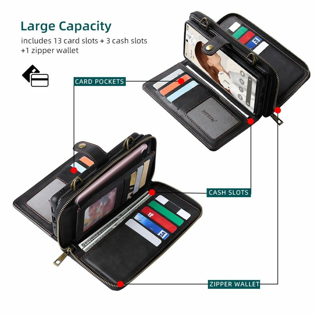 google pixel 7Aスマホケース&財布一体型ホルスター/携帯バッグ スマホ/家電/カメラのスマホアクセサリー(Androidケース)の商品写真