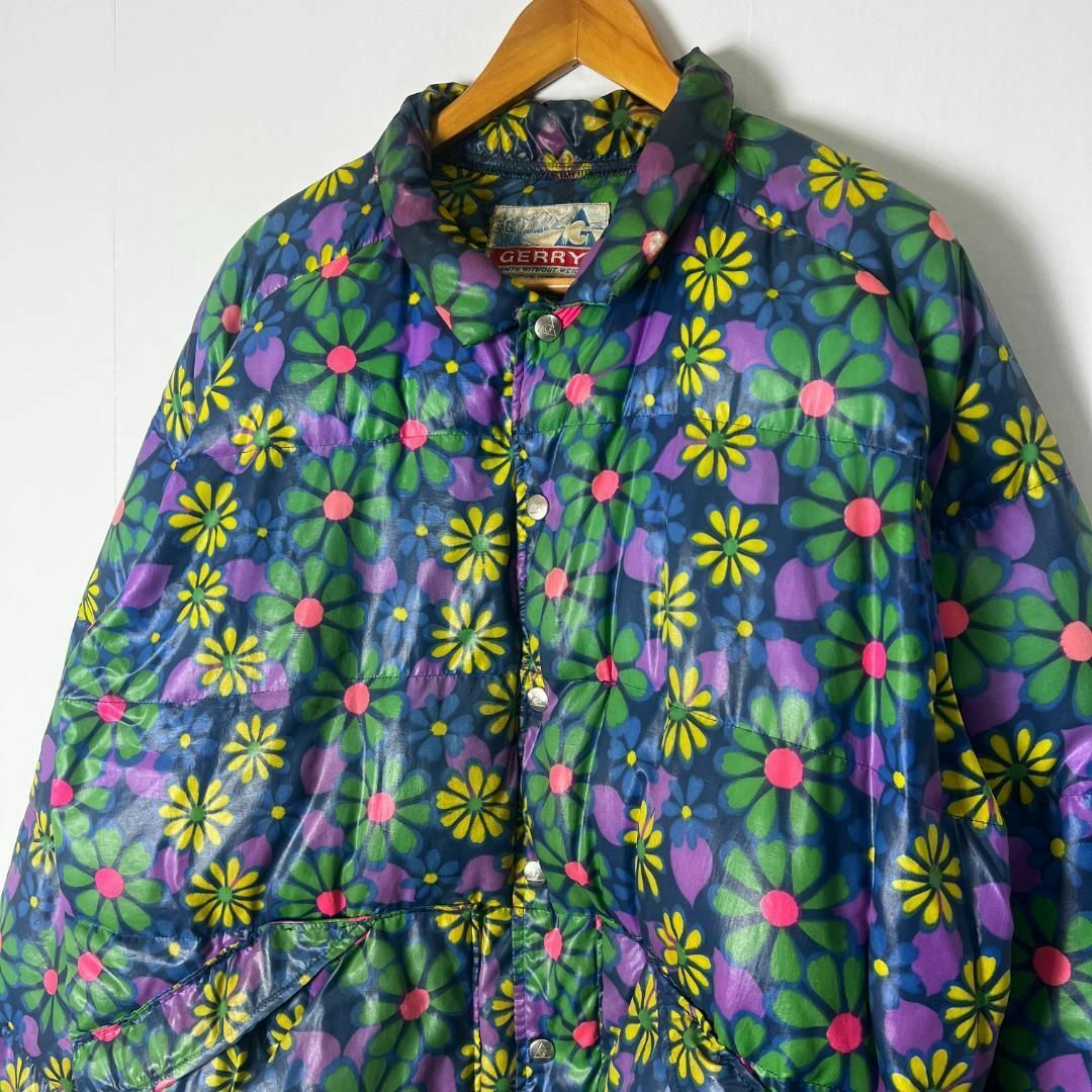 GERRY - 70s GERRY flower print down jacketの通販 by swallow GERRY - 70s GERRY flower print down jacketの通販 by swallow