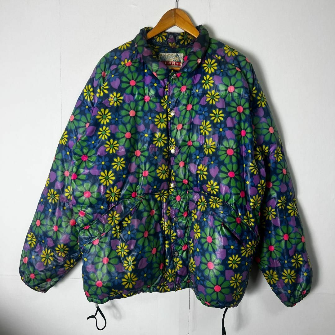 GERRY - 70s GERRY flower print down jacketの通販 by swallow GERRY - 70s GERRY flower print down jacketの通販 by swallow