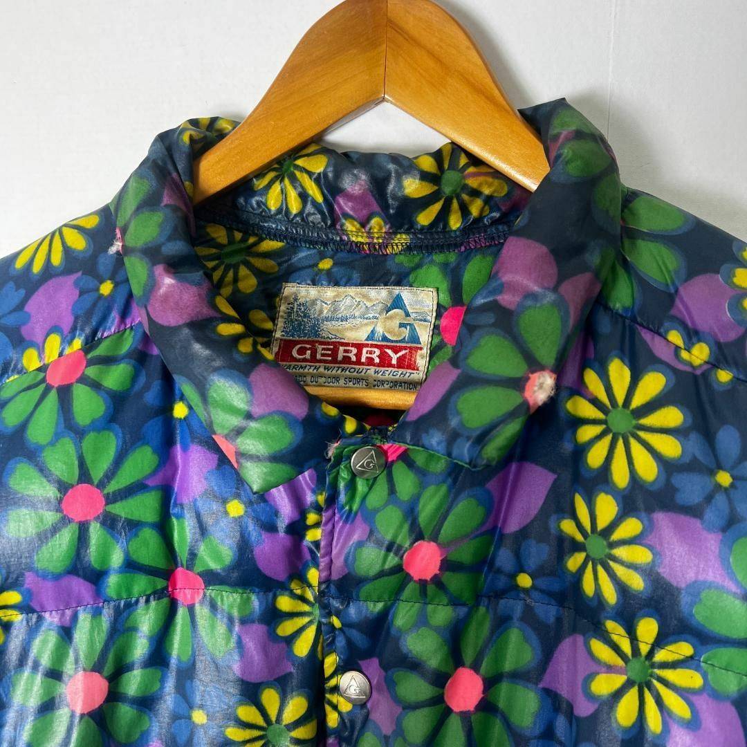 GERRY - 70s GERRY flower print down jacketの通販 by swallow GERRY - 70s GERRY flower print down jacketの通販 by swallow