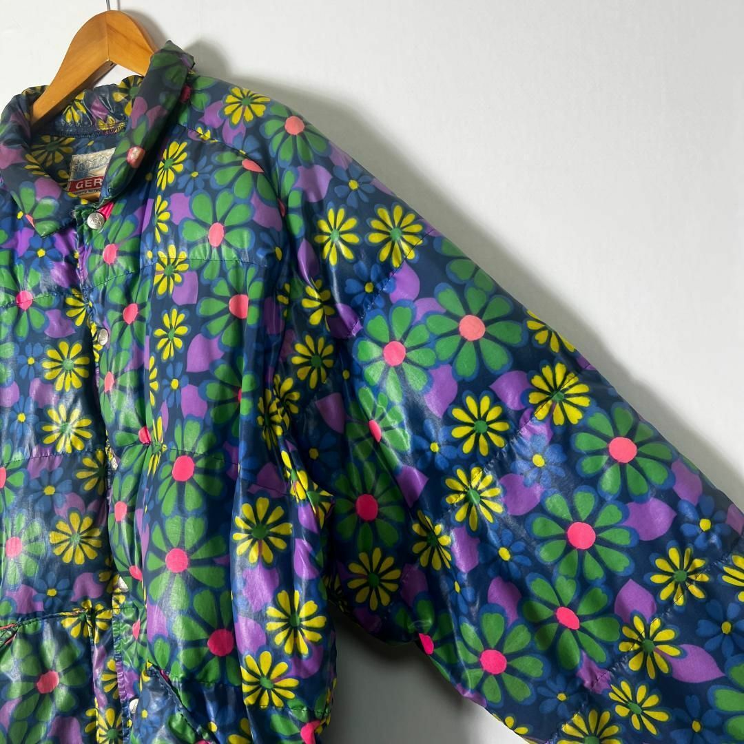 激レア! 花柄 GERRY ジェリー DOWN ダウン JKT ジャケット (L 激レア! 花柄 GERRY ジェリー DOWN ダウン JKT ジャケット (L