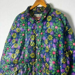 ジェリー(GERRY)の70s GERRY flower print down jacket(ダウンジャケット)
