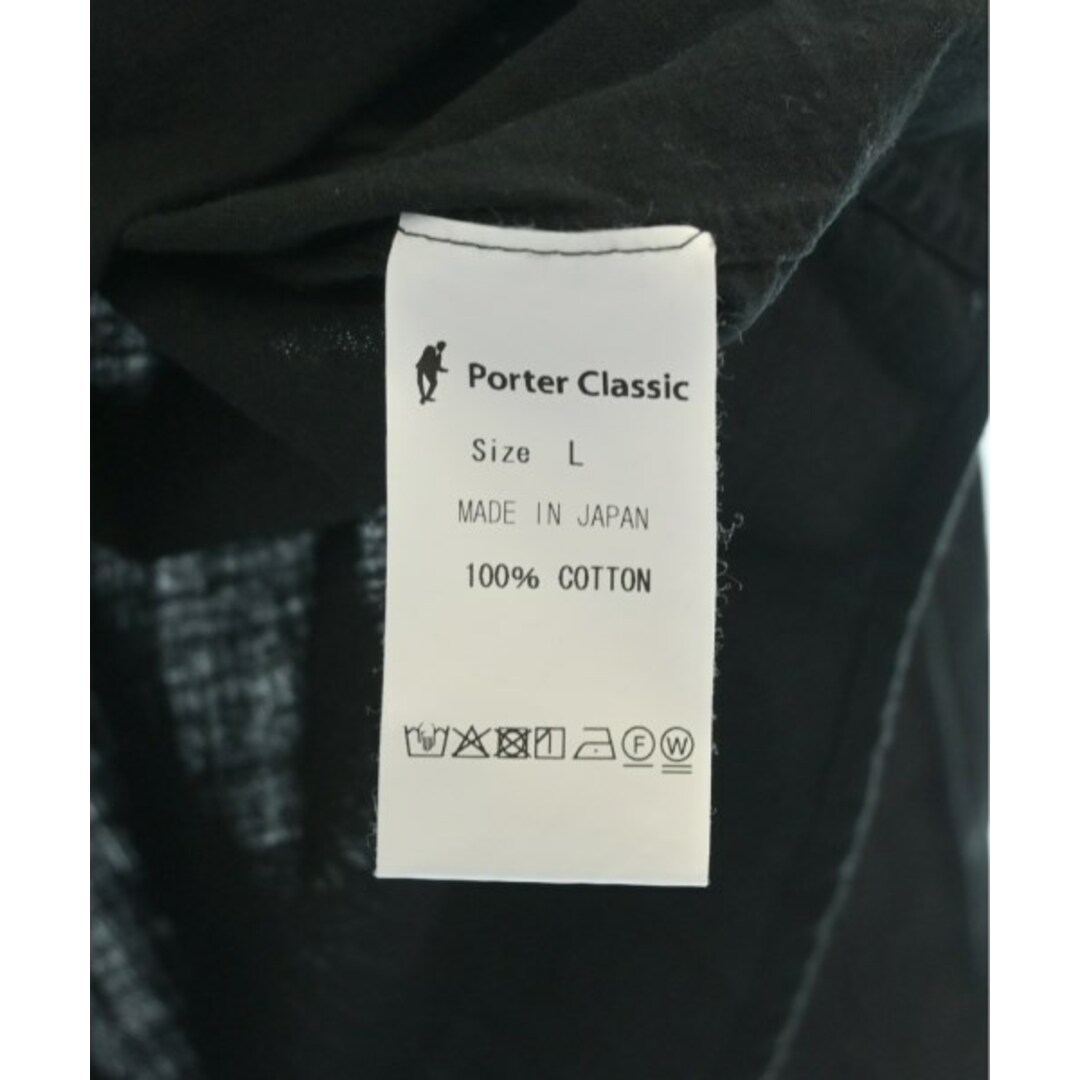 HOT; PORTER CLASSIC ポータークラシック カジュアルシャツ L 黒