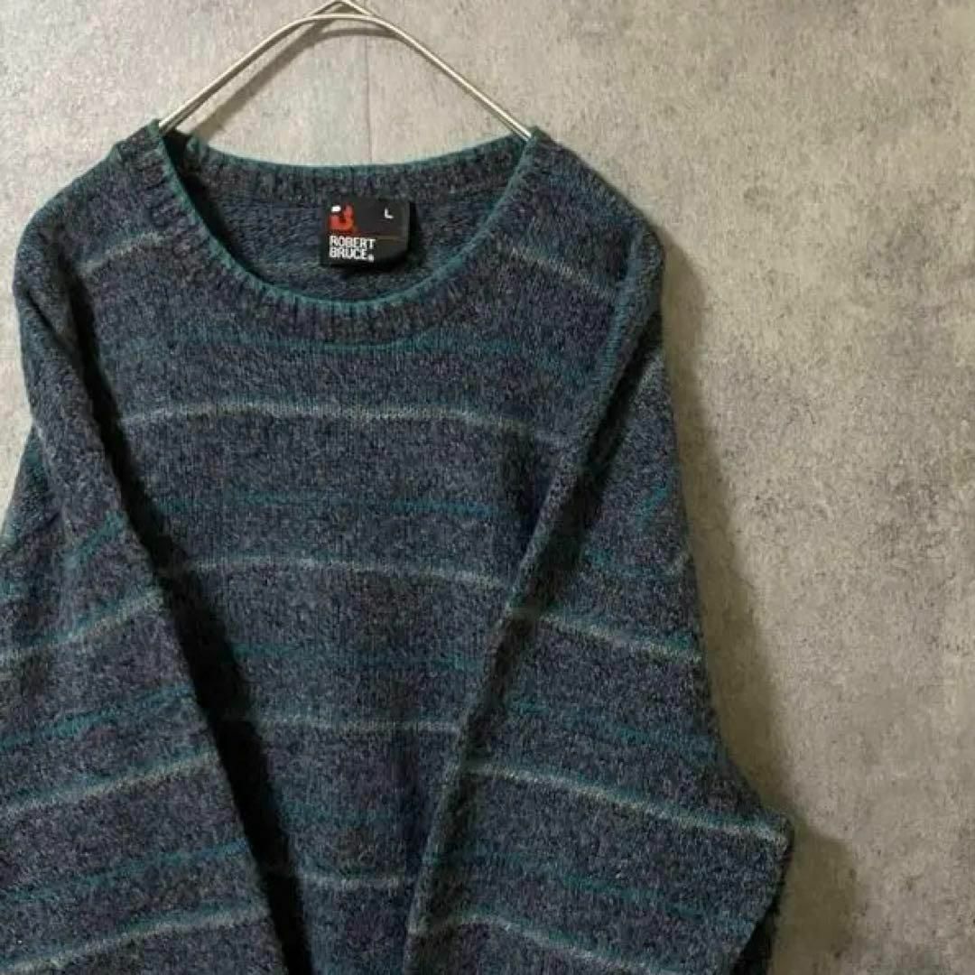 90s vintage デザインニット セーター メンズ L 古着 個性派 Y2 - トップス 90s vintage デザインニット セーター メンズ L 古着 個性派 Y2 - トップス