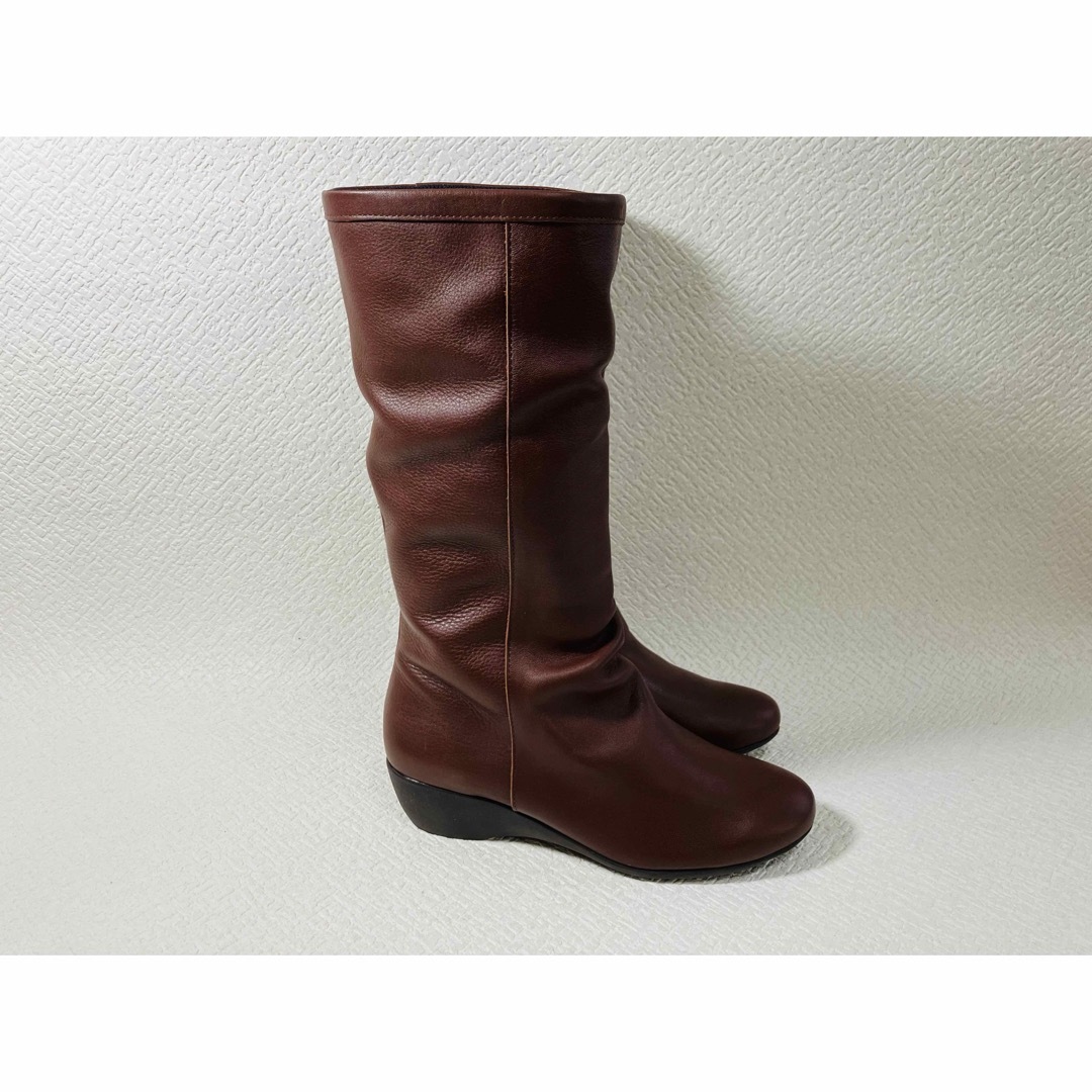 SH2◆新品◆Pret-a Walkingシンプルロングブーツ 22.5 日本製 レディースの靴/シューズ(ブーツ)の商品写真
