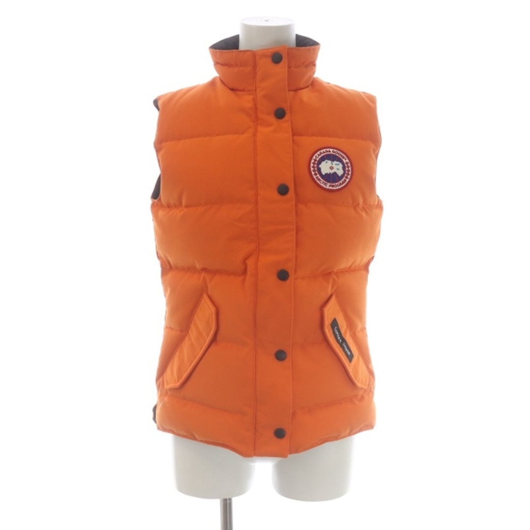 CANADA GOOSE(カナダグース)のカナダグース フリースタイルベスト ダウンベスト XS オレンジ 2832L レディースのジャケット/アウター(ダウンベスト)の商品写真