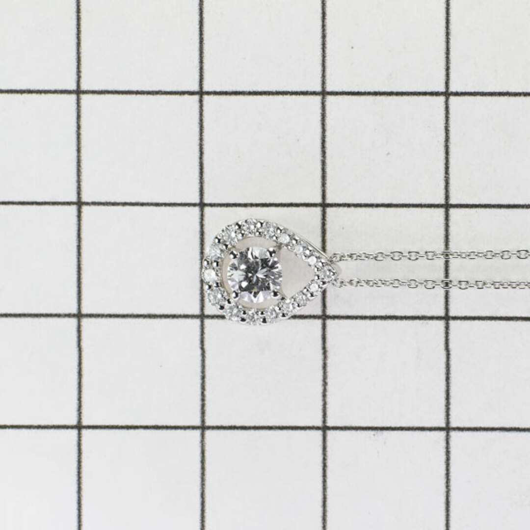 ネックレスPt ダイヤモンド ペンダントネックレス 0.320ct E SI2 VG D0.22ct