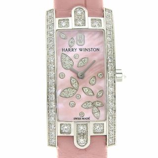 ハリーウィンストン(HARRY WINSTON)の【本物保証】 箱・保付 新品同様 ハリーウィンストン HARRY WINSTON アヴェニュー C ミニ リリークラスター 腕時計 ダイヤ AVCQHM16WW055(腕時計)