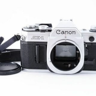 キヤノン(Canon)の美品 CANON AE1 シルバー ボディ フィルム　モルト新品交換済 Y997(フィルムカメラ)