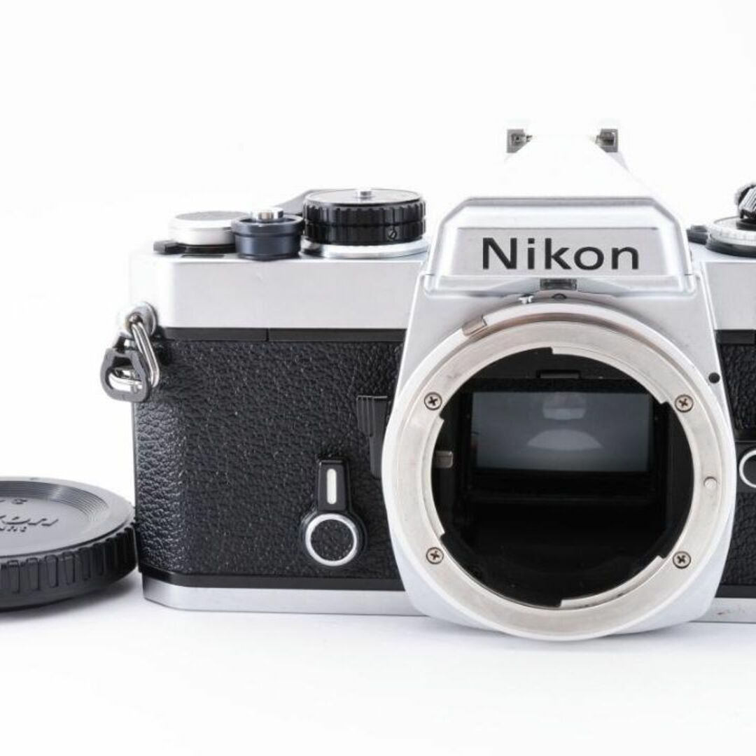 美品　NIKON　FE シルバー　フィルムカメラ　モルト新品交換済 H091