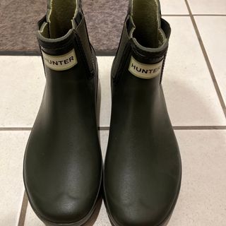 【HUNTER BOOTS】オリジナル ストームストライプチェルシーレインブーツサイズUK8