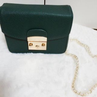 SALE！FURLA フルラ メトロポリス風ショルダーバッグ グリーン (ショルダーバッグ)