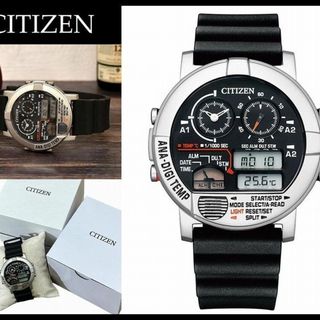 シチズン(CITIZEN)の新品 シチズン 限定モデル JG0070-11E アナデジ テンプ 腕時計 ①(腕時計(デジタル))