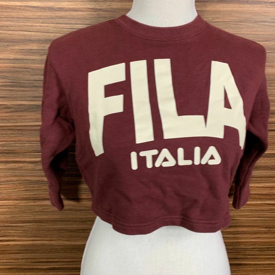 FILA(フィラ)のFILA フィラ トレーナー トップス 110cm 子供 キッズ 茶色 長袖 キッズ/ベビー/マタニティのキッズ服男の子用(90cm~)(Tシャツ/カットソー)の商品写真