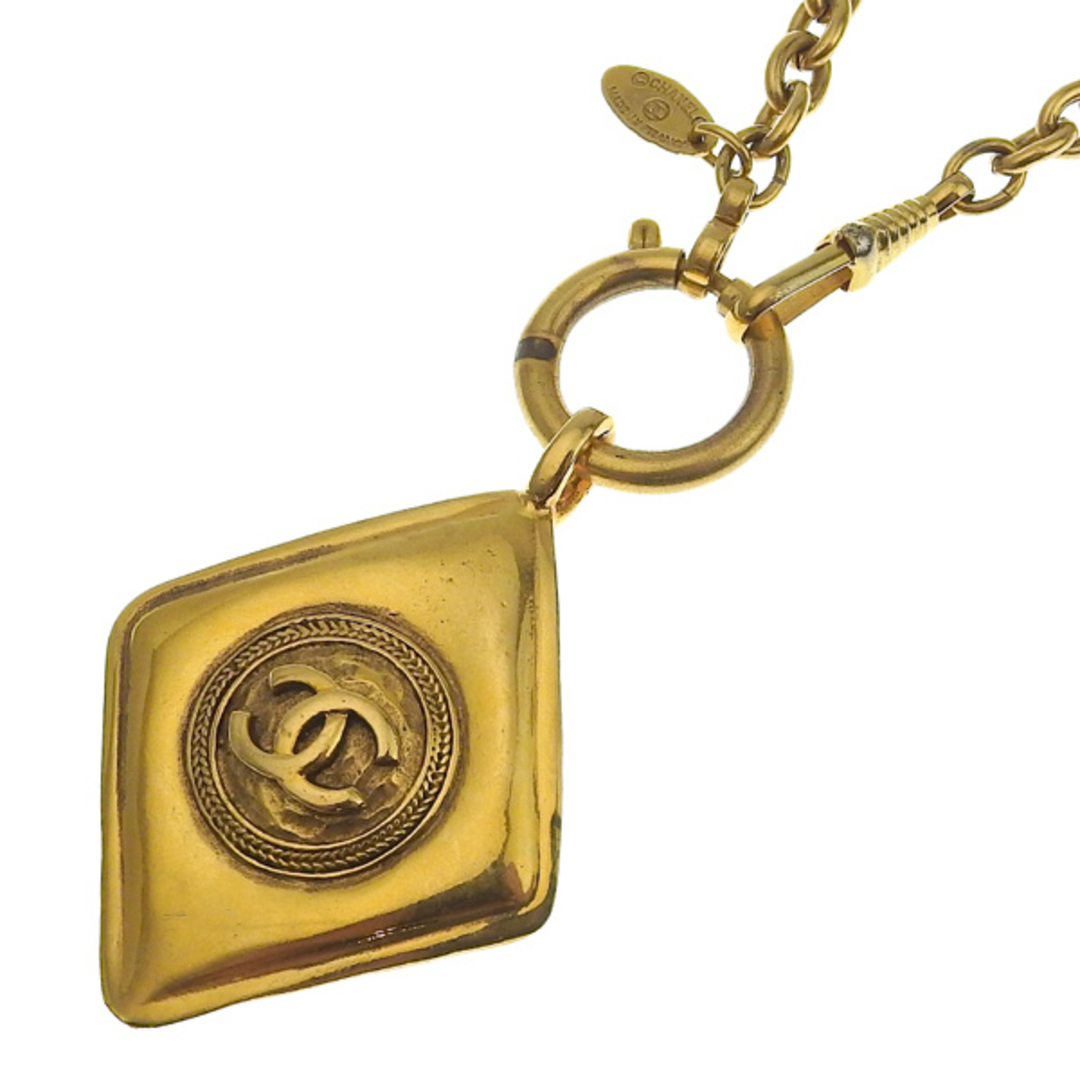 【中古】CHANEL シャネル ココマーク ひし形 チェーン ネックレス - ゴールド gy | フリマアプリ ラクマ