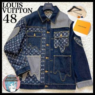 パーカー19SS LOUIS VUITTON スペース ワッペン デニム ジャケット