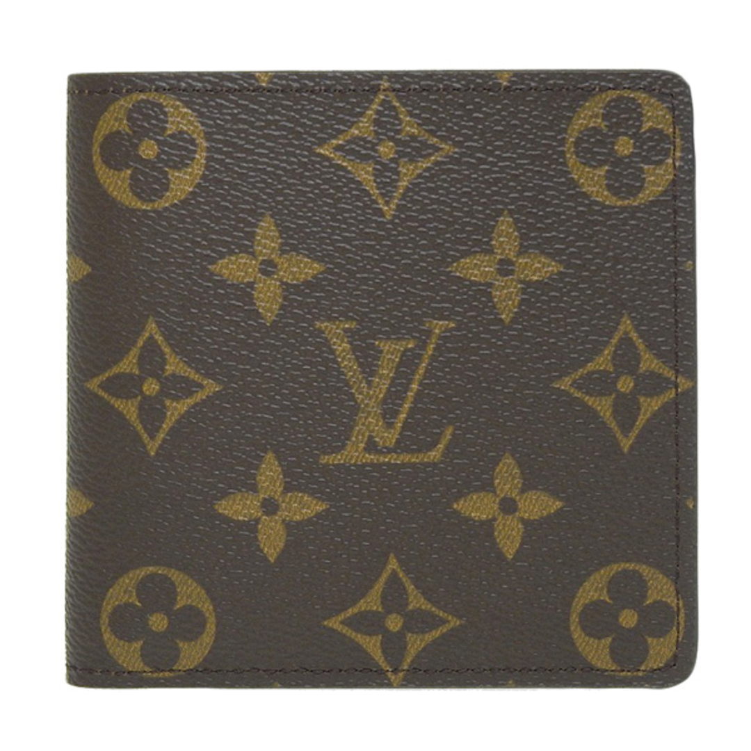 その他LOUIS VUITTON ルイヴィトン モノグラム ポルトフォイユ マルコ 二つ折り財布 M61675 ブラウン gy