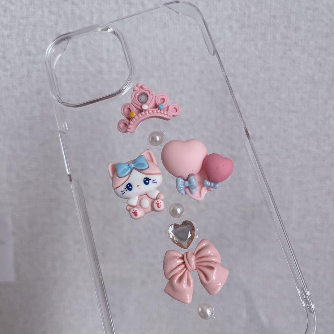 ハンドメイド iPhoneケース iPhone14 レジン ハンドメイドのスマホケース/アクセサリー(スマホケース)の商品写真