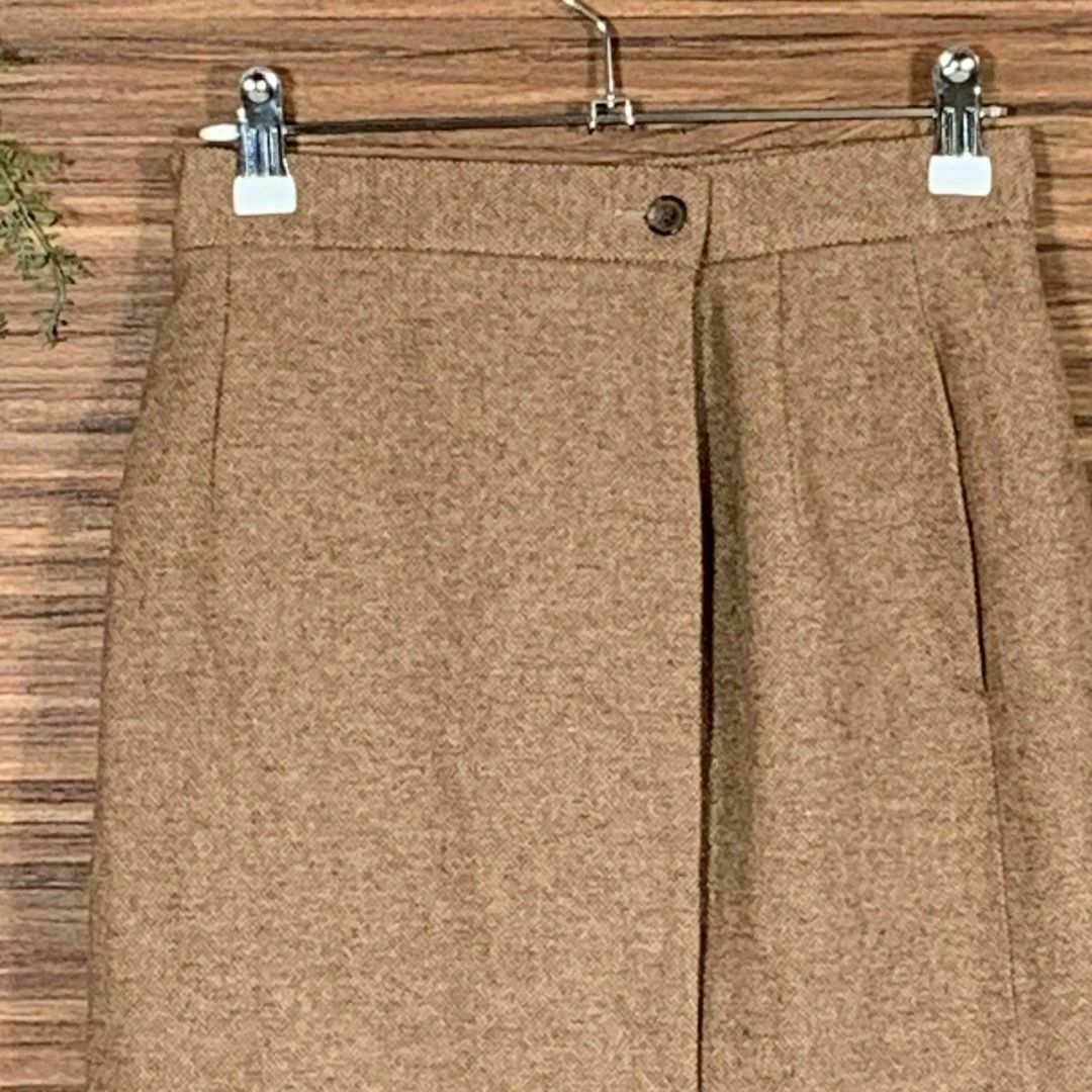 サブリナ SABRINA スカート XSサイズ相当 茶色 ブラウン 無地 レディースのスカート(ひざ丈スカート)の商品写真