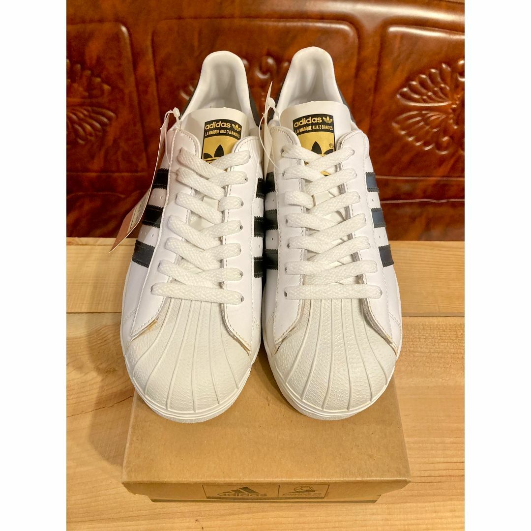 90年代 激レア 新品 adidas スーパースター 金ベロ 24cm