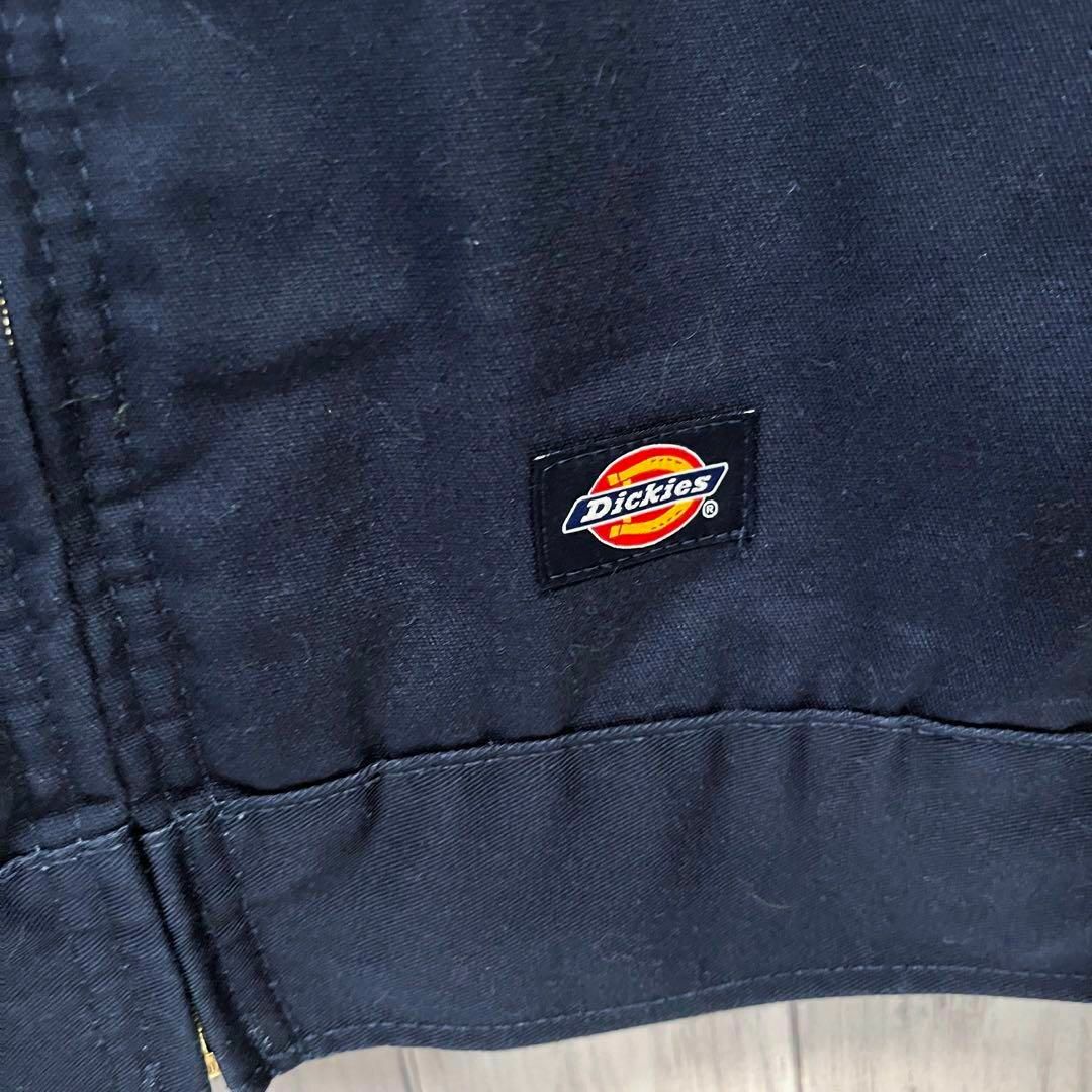 Dickies(ディッキーズ)のUS古着DICKIESディッキーズ　ジップアップワークジャケット　サイズXL 黒 メンズのジャケット/アウター(ブルゾン)の商品写真