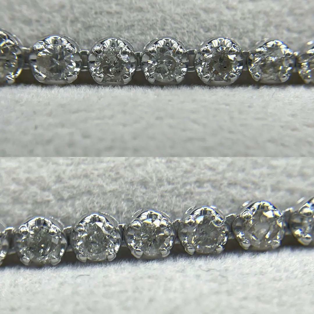 JL136★最高級 ダイヤモンド10ct K18WG テニスネックレス レディースのアクセサリー(ネックレス)の商品写真