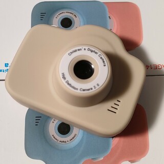 ベージュ トイカメラ キッズカメラ 子供用デジタルカメラ クリスマスプレゼント(知育玩具)