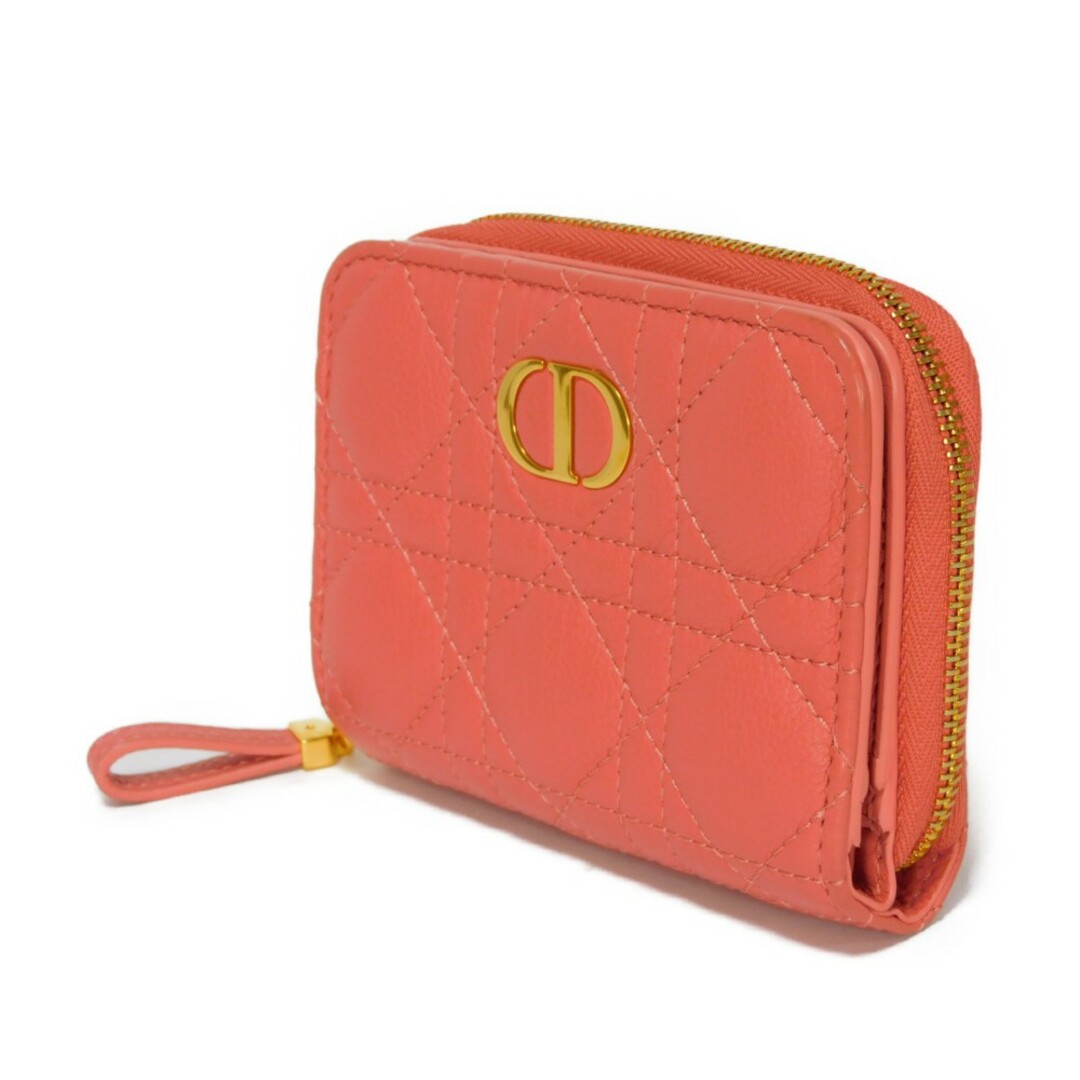 Dior(ディオール)のDior ディオール カロ バイフォールド ウォレット CDロゴ ステッチ カナージュ ダークピンク 二つ折り財布 S5032UWHC レディースのファッション小物(財布)の商品写真
