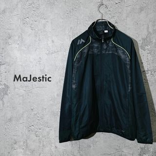 マジェスティック(Majestic)の【 美品✨】マジェスティック ナイロン ジャケット ウェア トレーニング 黒 M(ナイロンジャケット)