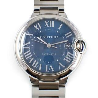 カルティエ(Cartier)のカルティエ Cartier 腕時計 バロン ブルー ドゥ カルティエ WSBB0061 デイト サンレイ ブルー文字盤 SS 自動巻き 【中古】(腕時計(アナログ))