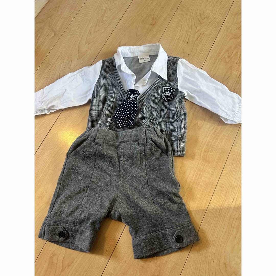 しぃ様専用になります。80 90 2着セット キッズ/ベビー/マタニティのキッズ服男の子用(90cm~)(ドレス/フォーマル)の商品写真