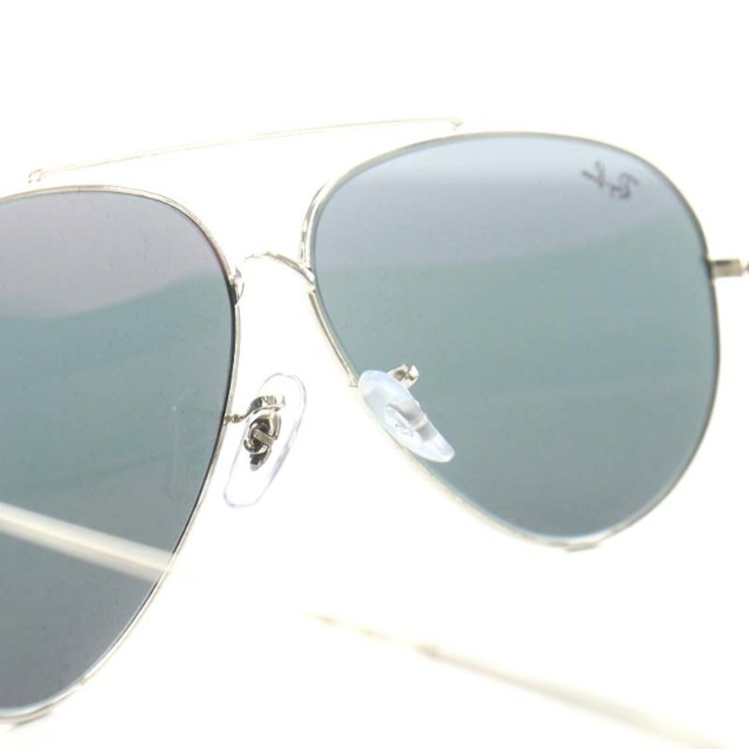 Ray-Ban(レイバン)のRAY BAN AVIATOR REVERSE 59□11 シルバー色 緑 メンズのファッション小物(サングラス/メガネ)の商品写真