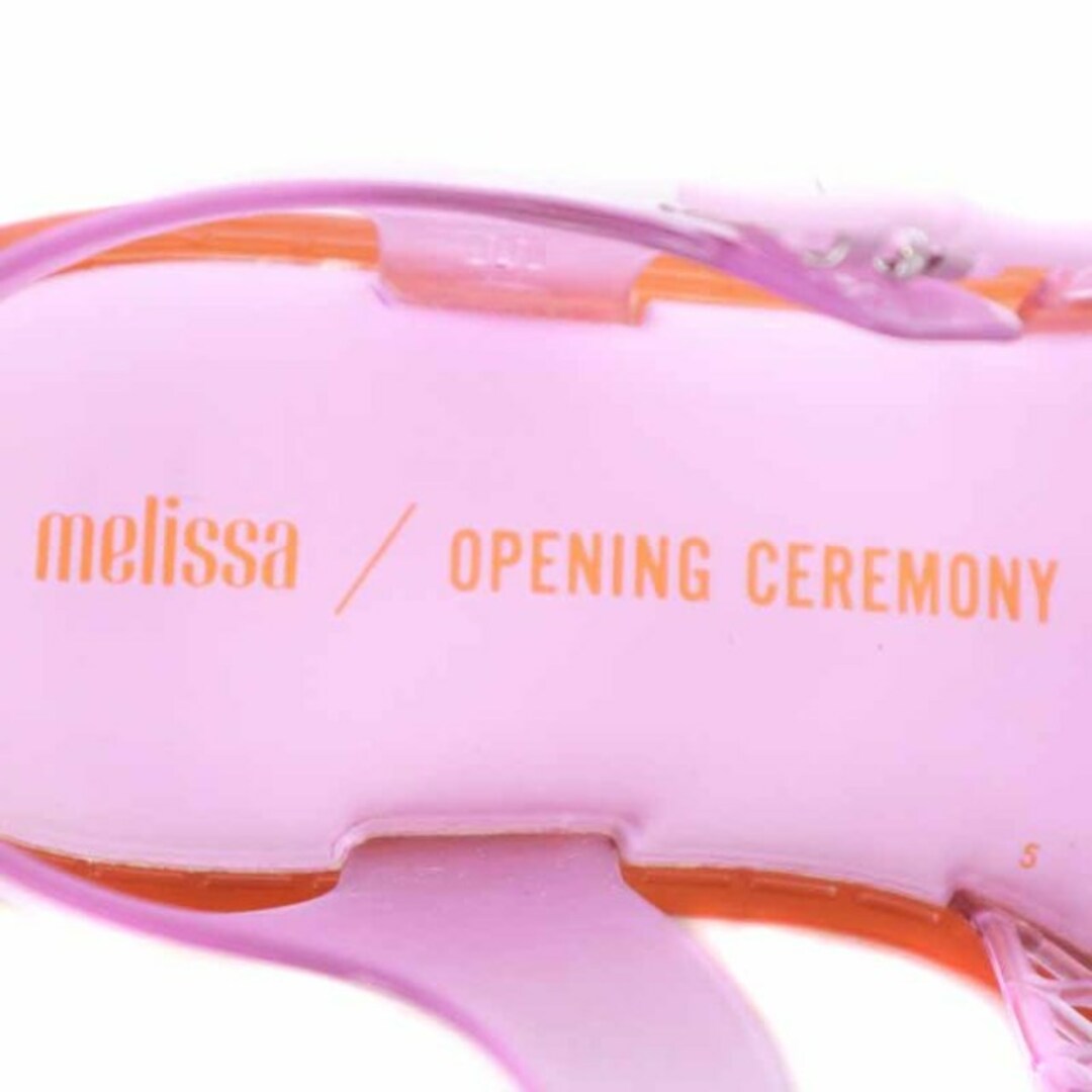 melissa(メリッサ)のメリッサ Opening Ceremony ストラップサンダル 23cm ピンク レディースの靴/シューズ(サンダル)の商品写真