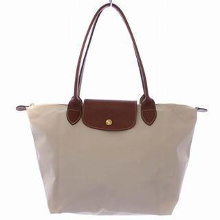 ロンシャン(LONGCHAMP)のロンシャン ルプリアージュ トートバッグ ハンドバッグ ナイロン ベージュ 茶(トートバッグ)